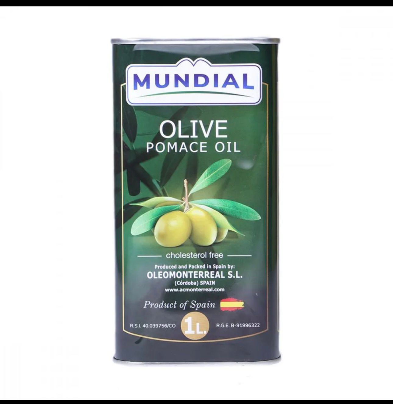 Mundial Olive Pomace Oil – 1L Tin | Premium Spanish Olive Oil