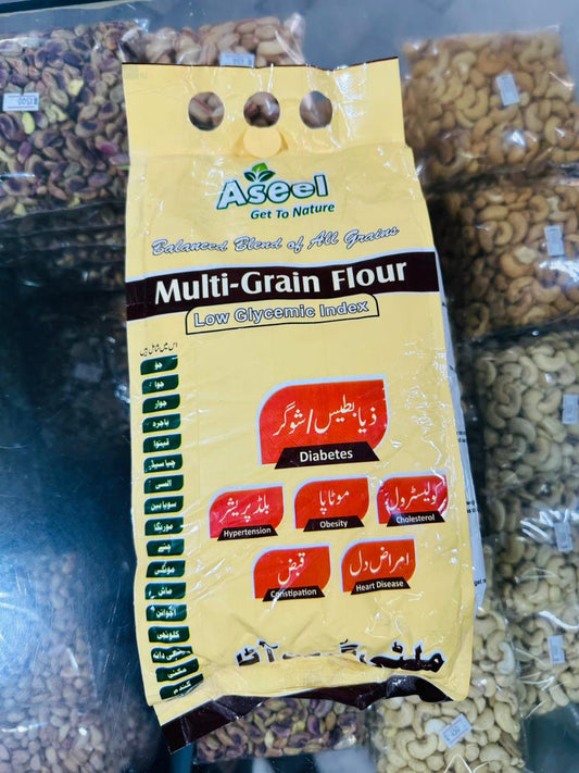 Aseel Multi-Grain Flour – Balanced Blend of All Grains | Low Glycemic Index