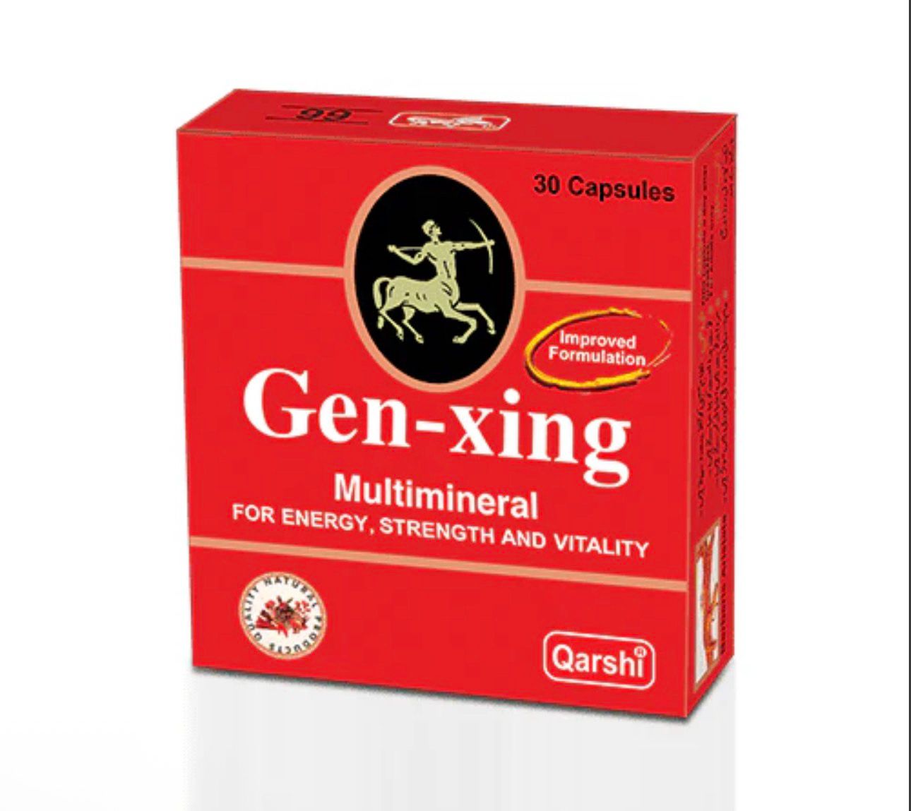 Qarshi Gen-Xing Multimineral Capsules – For Energy, Strength & Vitality (30 Capsules)