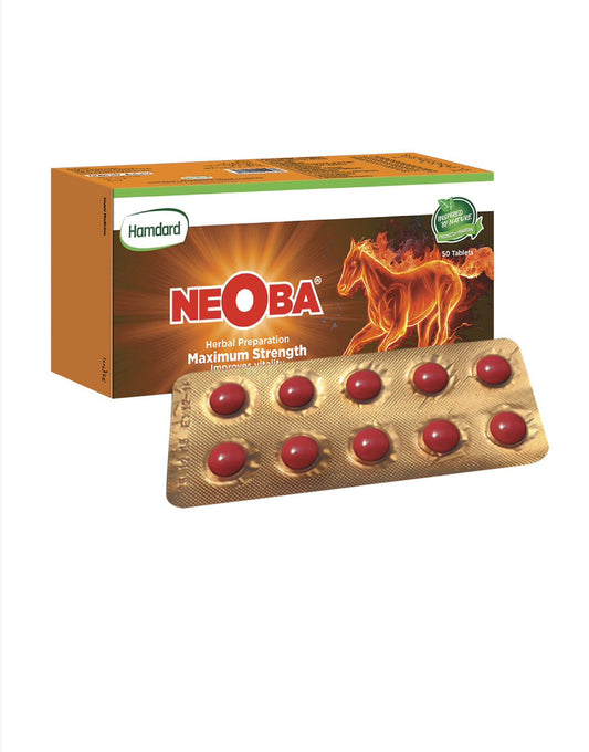Hamdard NeoBa Herbal Tablets for Stamina, Nerves & Body Weakness