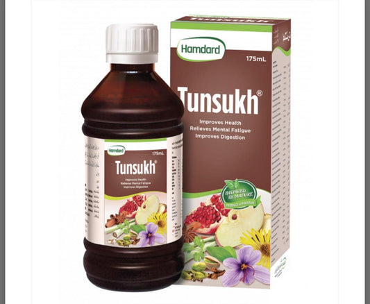 TANSUKH Syrup | Jism Ko Taqat Deney Wala Qudrati Tonic | Nizam-e-Hazam, Khoon aur Dimaghi Thakaan Ka Ilaj | 175ml
