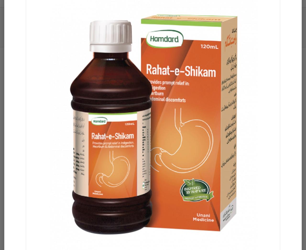 Hamdard Rauhat-e-Shikam | Badhazmi, Gas, Tezabiyat aur Maide Ki Sozish Ka Ilaj | 120ml Digestive Syrup