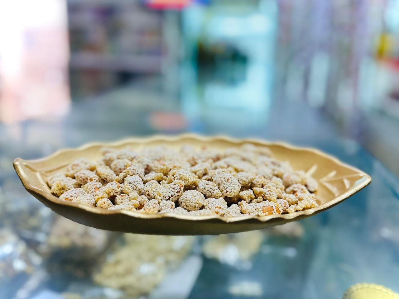 Peanut Rewari – Crispy Sesame-Coated Peanuts (Traditional Sweet Snack)